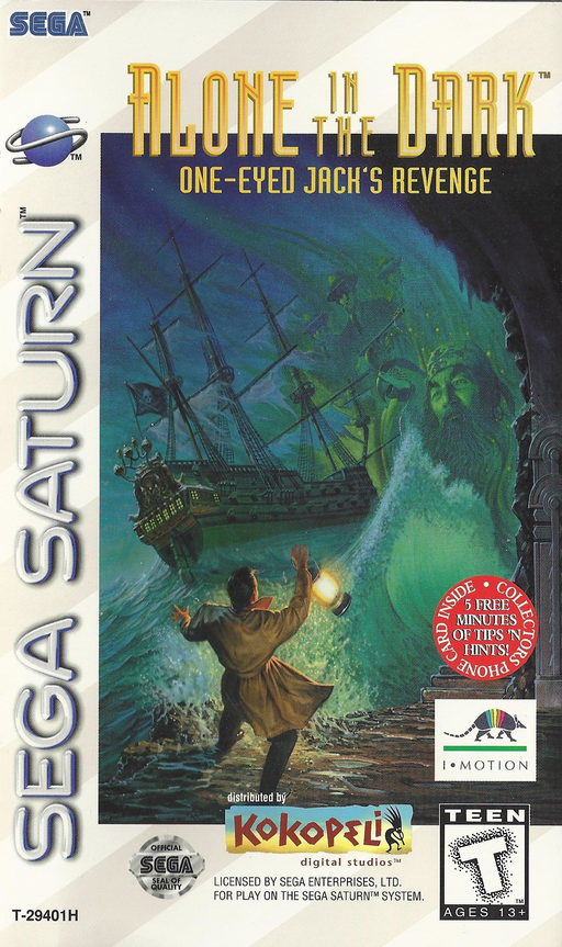 Alone In The Dark One Eyed Jack's Revenge box art for Sega Saturn